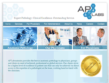 Tablet Screenshot of aplaboratories.com